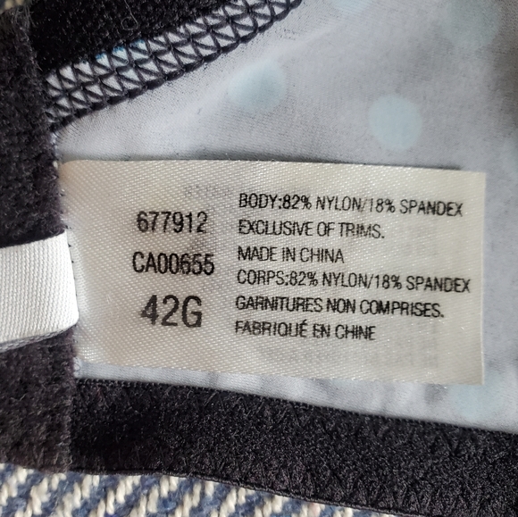 42G - Addition-Elle - Black + Blue Polkadot Underwire Tshirt Bra - EUC - Picture 8 of 8